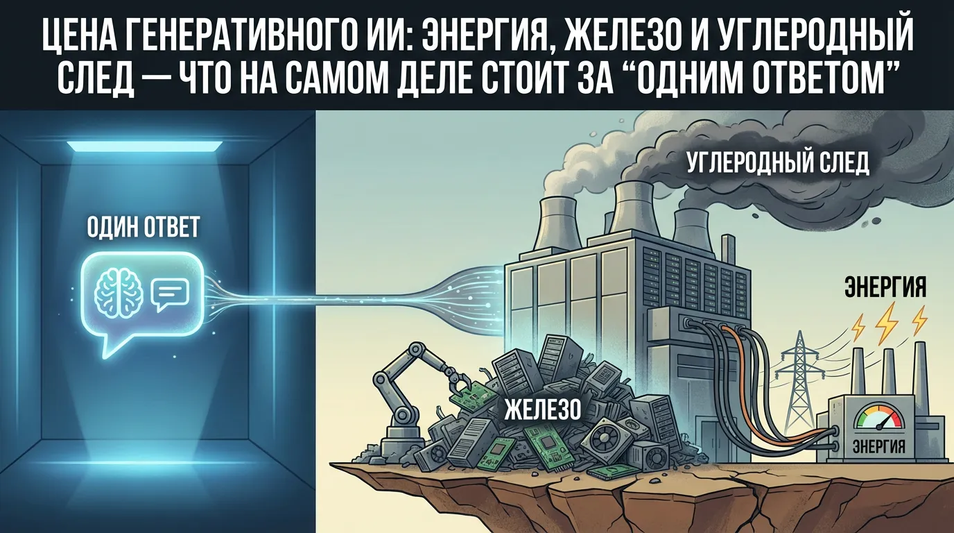 Углеродный след ИИ: экологическая цена технологий