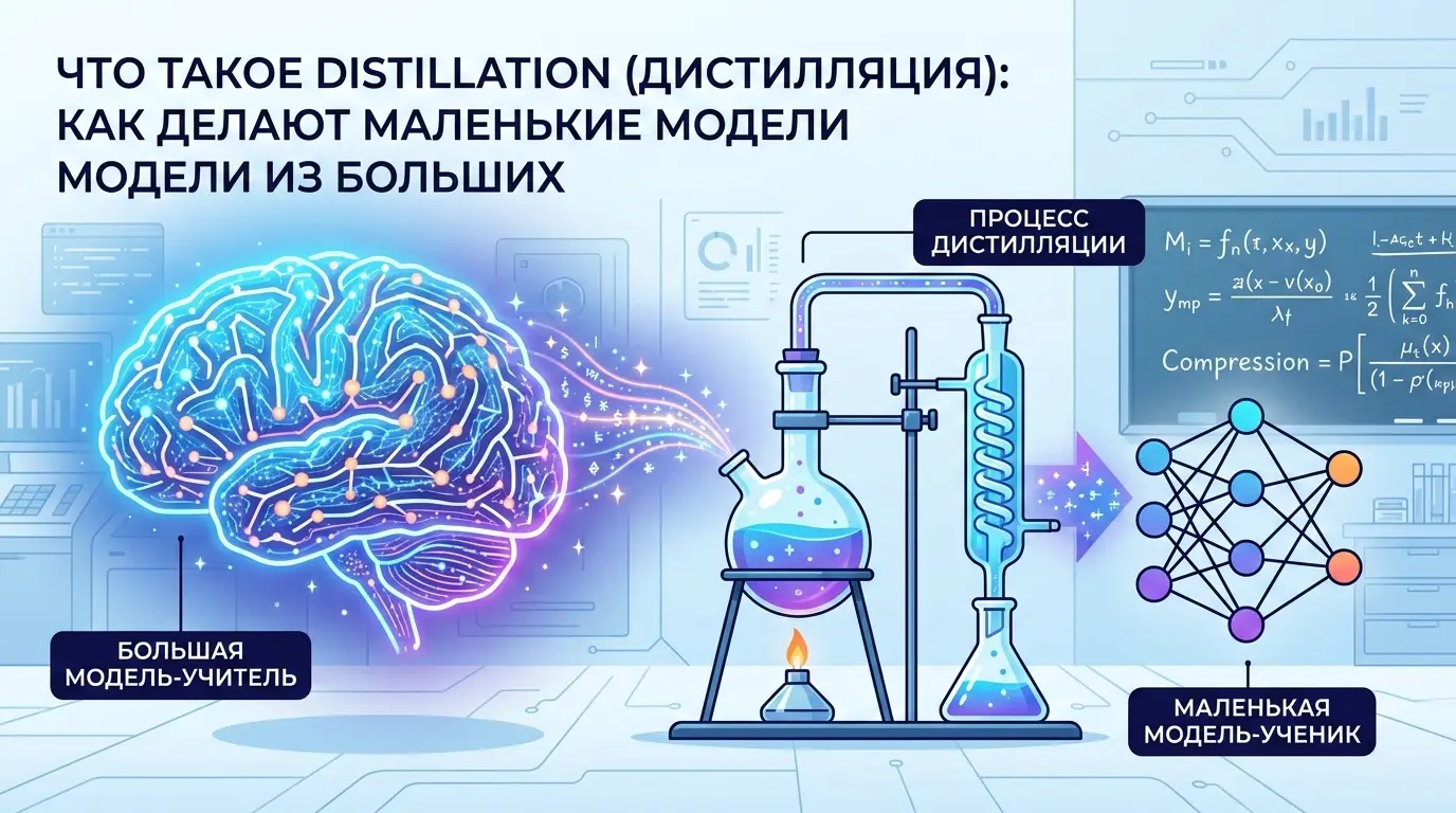 Модели "учитель" и "ученик": суть дистилляции в ИИ