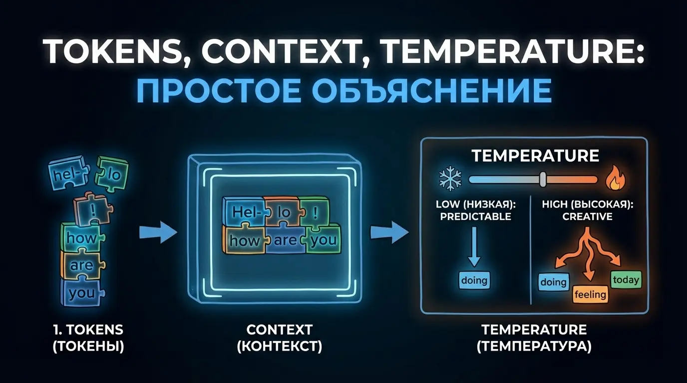Токены и контекст в ИИ: объяснение простыми словами