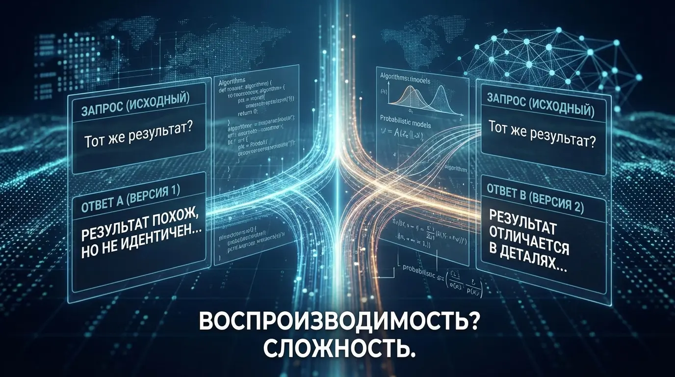 Воспроизводимость ответов: почему нельзя получить “тот же результат” один в один